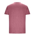 thumbnail image 4 of Satingcolo T Shirts for Man Short Sleeve Crew Neck T Shirts for Men Plain Tshirts Quick Dry Tee Casual Athletic Muscle Tshirt,Vermilion L, 4 of 5
