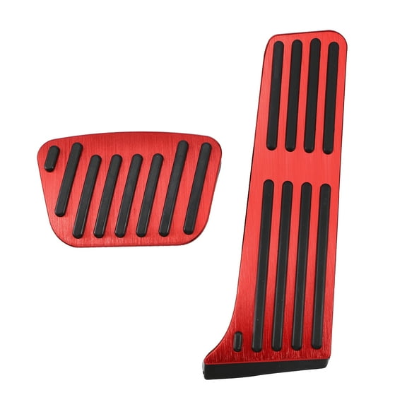 Unique Bargains 2pcs Gas Pedal Brake Pedal Pad Anti Slip Cover for Lexus Car Pedal Accessories Red