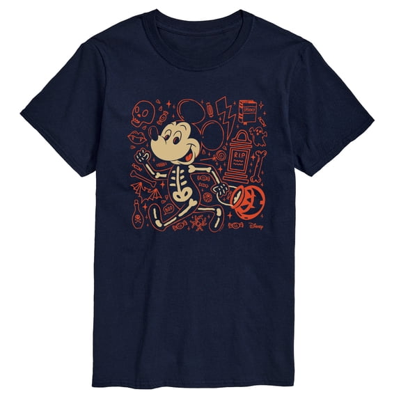 Disney - Mickey Hallow Doodles Short Sleeve Graphic T-Shirt