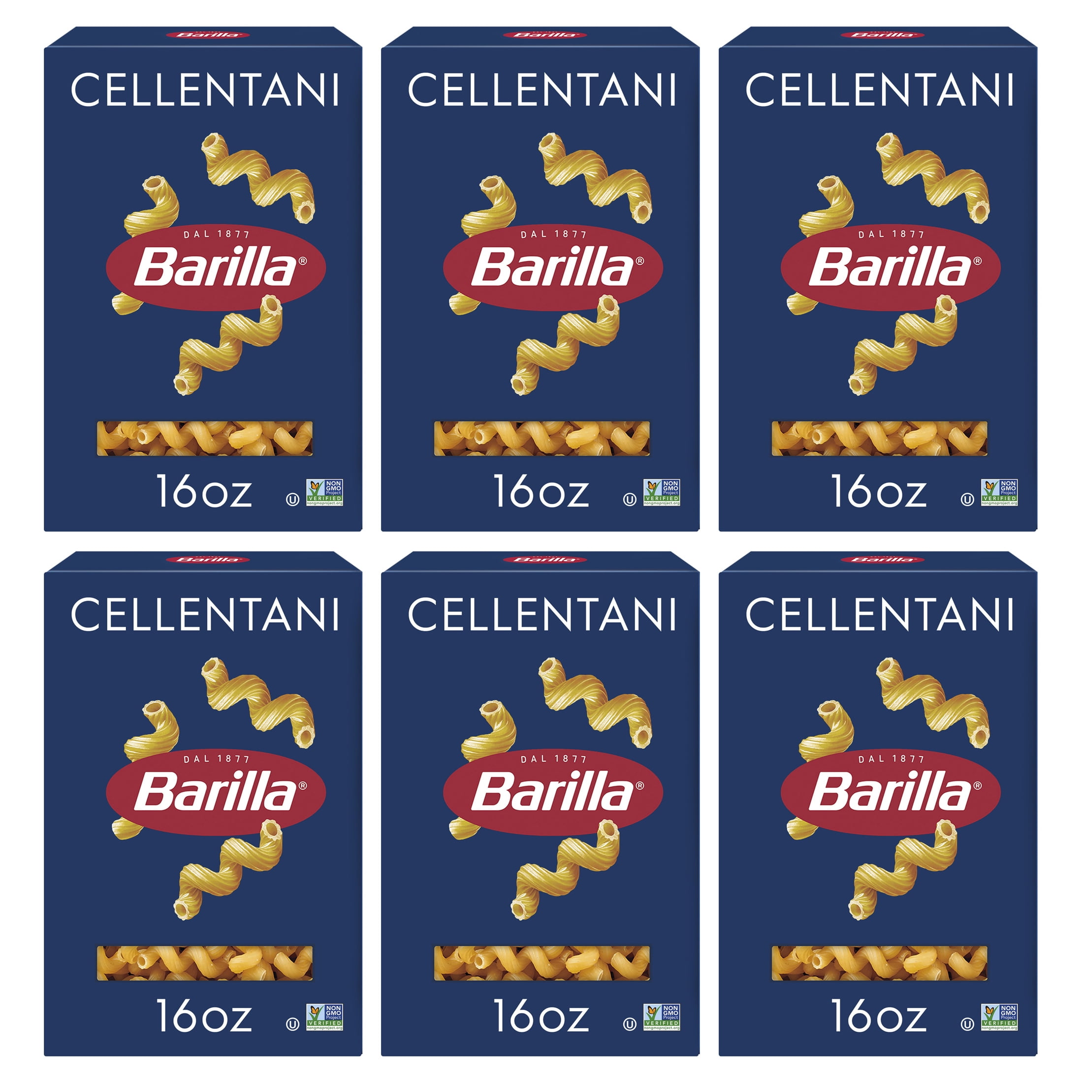(6 pack) Barilla Classic Cellentani Pasta , 16 oz Box