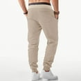 thumbnail image 3 of CHEEREAM Men's Sweatpants with Pockets Fleece Tapered Joggers Drawstring Elastic Waist Athletic Gym Running Workout Track Pants Khaki XXL, 3 of 7