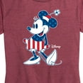 thumbnail image 3 of Disney - Americana - Minnie Flag Pattern - Women's Short Sleeve Graphic T-Shirt, 3 of 5