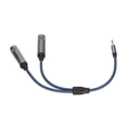 thumbnail image 2 of Cable divisor en Y de 3,5 mm a 2 x 6,35 mm, estéreo macho TRS a TS hembra para PC, 0,3 m/1 pie, 2 of 14