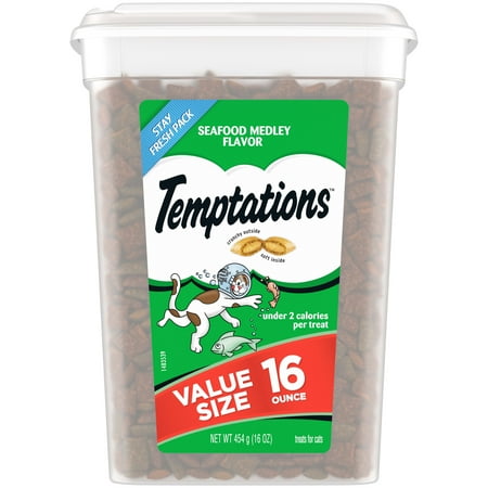 UPC 023100107561 product image for Temptations Classic Seafood Medley Flavor Crunchy And Soft Dry Cat Treats  16 Oz | upcitemdb.com