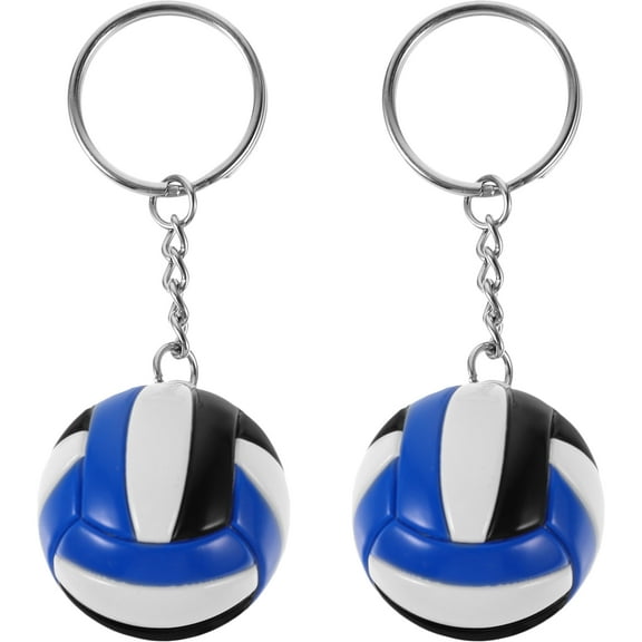 MLINS 2 Pcs Key Decoration Compact Bag Pendant Volleyball Keychain