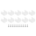 thumbnail image 1 of Unique Bargains LED Strip Light Clips, 40 Pack Mounting Bracket Fixing Clip Plastic Clamp for 10mm-12mm Light Cable Translucent, 1 of 6