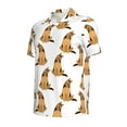 thumbnail image 2 of Rocae German Shepherd Dog for Men's Short Sleeve Polo Shirt, Quick Drying Performance Moisture Wicking Sports Men's Golf Shirt Small, 2 of 9