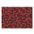 thumbnail image 1 of Brick Cutting Board, Monochrome Style Repeating Rectangular Diagonal Zigzags, Decorative Tempered Glass Cutting and Serving Board, in 3 Sizes, by Ambesonne, 1 of 2