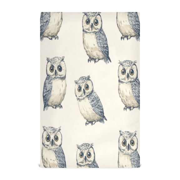 Kitchen Towel 28x18 Inches x1，Plate Towel, Decorative Towel, Napkin, Tea Towel Tea Towels For Kitchen Dish Cloths & Dish Towels Beautiful Blue Owl Pattern