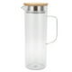 thumbnail image 4 of BRI Botella de agua fría de 1100ML, jarra de agua fría transparente, jarra de jugo con tapa para uso doméstico, tapa de bambú, 4 of 10