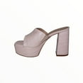 thumbnail image 3 of Blush Slip On Platform Mule Heels, 3 of 6