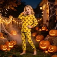 thumbnail image 2 of 7-8 Years Tween Short Sleeved And Shorts Set Halloween Parties Girls Sleepwear Matching Family Halloween Pajamas, 2 of 9