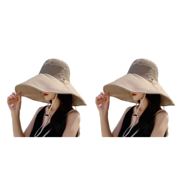 Sombrero Pescador Mujer Sonducket Ala Ancha Caqui 2Conjunto