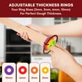 thumbnail image 4 of Kitchtic Adjustable Rolling Pin with Removable Rings - Precision Baking and Cookie Dough Rolling Pin with Thickness Measuring Rings for Perfectly Rolled Dough - Multi-Color - 16.9''x2.5''x2.5'', 4 of 6
