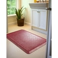 thumbnail image 3 of Unique Loom Comfort Mat Collection - Solid (2'  x 3' Rectangle Burgundy Red), 3 of 5