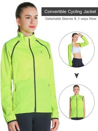Women Cycling Jacket Windproof Water Resistant Softshell 
