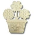 thumbnail image 2 of Unfinished Wood Etched Mother's Day Flowers Shape 5" / 1/8", 2 of 2