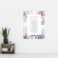 thumbnail image 4 of The 10 Ten Commandments Violet Religious Exodus Old Testament Jesus Christ Christian Bible Faith God Quote Revelations Flowers Artwork Extra Large XL Wall Art Poster Print, 4 of 5