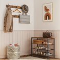 thumbnail image 3 of Shoe Rack, 4-Tier Shoe Storage, Shoe Rack Organizer for Closet Entryway with Adjustable Shelves, Hold 16 Pairs of Shoes, Easy Assembly, Free Standing, Space Saver, Rustic Brown SRHR0101, 3 of 9