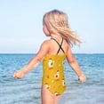 thumbnail image 5 of Girls' One-piece Swimsuit Cross Back Bathing Suit Beach Surfing Sizes 3T-10T Cartoon Chickens Pattern, 5 of 9