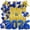 Blue Gold, variant on Graduation Balloon Garland Arch Kit for Graduation Decorations Class of 2026 - Black Gold and White Balloons Different Sizes 5 12 18 Inch Graduations Balloons Arch for Grad Party Supplies