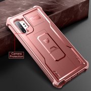 Dexnor for Samsung Galaxy Note 10+ Plus Case, [Built in Screen Protector and Kickstand] Heavy Duty Military Grade Protection Shockproof Protective Cover for Samsung Galaxy Note 10 Plus,Pink