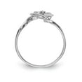 thumbnail image 2 of Solid 14k White Gold VS Diamond heart Ring Band Size 8, 2 of 4