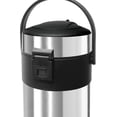 thumbnail image 5 of OGGI Airking 102oz Stainless Steel Thermal Coffee Carafe Vacuum Insulated Beverage Dispenser with Lever Pump for Home Office Catering, 5 of 7