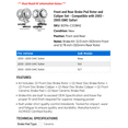 thumbnail image 2 of Front and Rear Brake Pad Rotor and Caliper Set - Compatible with 2003 - 2005 GMC Safari 2004, 2 of 2