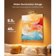 thumbnail image 4 of Apliques de pared PopoIron LED recargables, giratorios 360°, 15 colores RGB, 4 of 8
