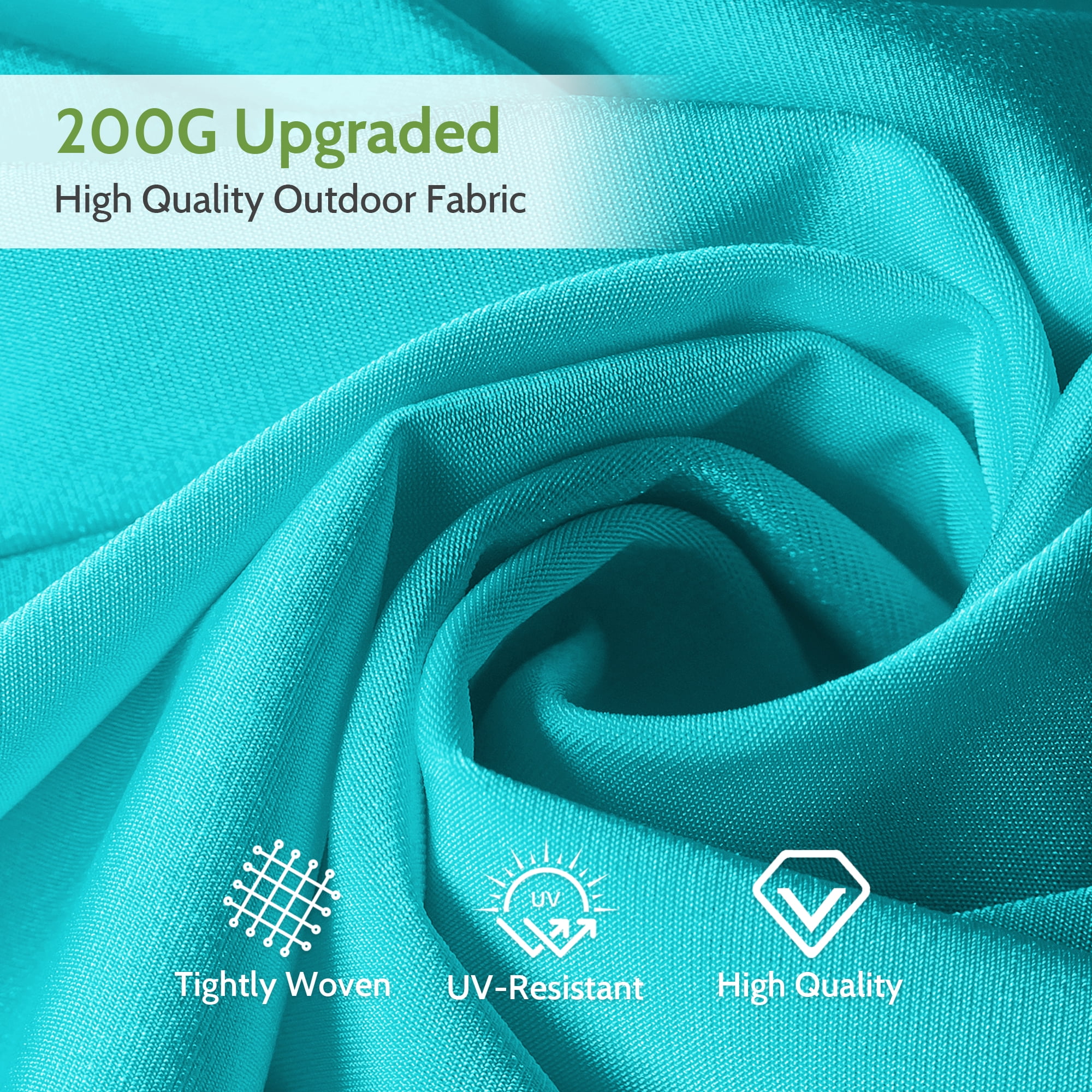 Scafild | 10ft Outdoor Patio Umbrellas with Solar Lights, 3 Tier Vented Large Market Table Umbrella with 8 Sturdy Ribs & 1.5" Pole UV Protection for Garden Deck Backyard Pool - Peacock Blue