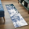 thumbnail image 3 of Nautical Blue Octopus 2'x6' Runner Rugs for Hallway Kitchen Bedside Non Slip Washable, Coastal Ocean Summer Boat Entryway Rug Runners with Rubber Backing, Long Carpet Runner for Laundry Room, 3 of 8