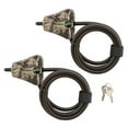 thumbnail image 1 of Master Lock Cable Lock, Python Adjustable Keyed Cable Lock, 6 ft. Long, Black, 8418TCAMODNA, 2 Pack, 1 of 7