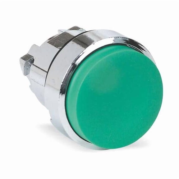 Schneider Electric ExtendedPushButton, Green, No Lamp, 22mm ZB4BW133