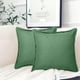 thumbnail image 1 of Juego de 2 Suave Lino Decorativo Funda de cojíns,decoración del hogar,45 x 45 cm Funda a Almohada de Estilo Bohemio de Suave para sofá, recámara, Sala de Estar, Coche (Verde Oscuro), 1 of 3