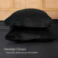 thumbnail image 5 of Bare Home Bamboo Pillowcases Set (2-pack) - Made from Rayon Fibers -  Soft, Cooling & Breathable - Queen, Black, 5 of 8