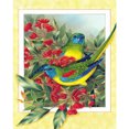thumbnail image 2 of Cuadros Decorativos Rainbow Lorikeet punto de cruz completo 11CT hilo de algodón DIY impreso bordado Kit Ehuebsd embutido en tela, 2 of 9