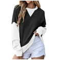 thumbnail image 4 of Women’S Sweatshirt Long Sleeve Sweatshirt for Women Pullover for Women Black Sweatshirt for Woman Trendy Winter Clothes for Women Cute Sweatshirt, 4 of 7