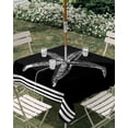 thumbnail image 2 of Square Outdoor Tablecloth with Umbrella Hole Black Starfish Coastal Table Cloth Waterproof Patio Table Cover Nautical Seaside Farmhouse Striped Zipper Tablecloths for Picnic Camping 60x60 Inch, 2 of 8
