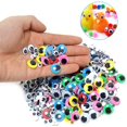 thumbnail image 3 of Multicolor Dolls Eyes Wiggle Paquete de 1500 manualidades Inicio Hecho Accesorios, 3 of 8