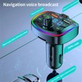 thumbnail image 3 of EIGTHTAIL LED Backlight Bluetooth Transmitter Car MP3 TF/U Disk Player Car Kit Dual Usb Adapter 4.2A+PD Type C Fast Charger, 3 of 6