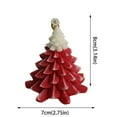 2PCS Room Decor Christmas Tree Shaped Candles Decorative in 6h Burning