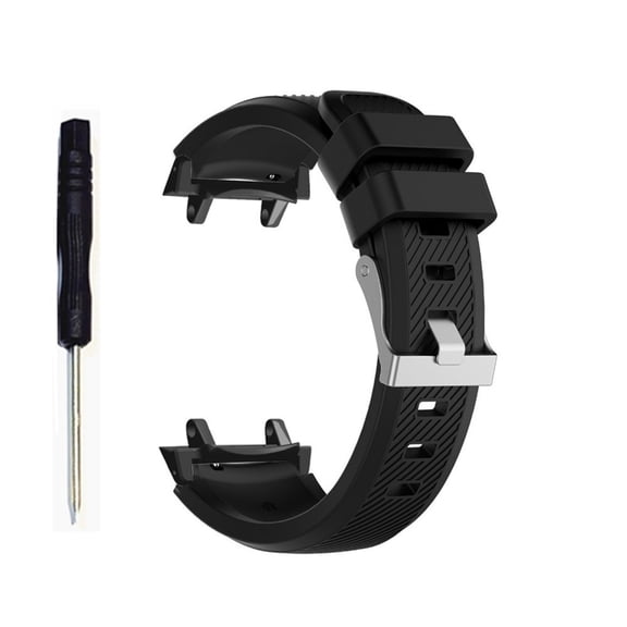 Color Texture Silicone Watch Band, with Connector, Universal Fit, Multiple Colors