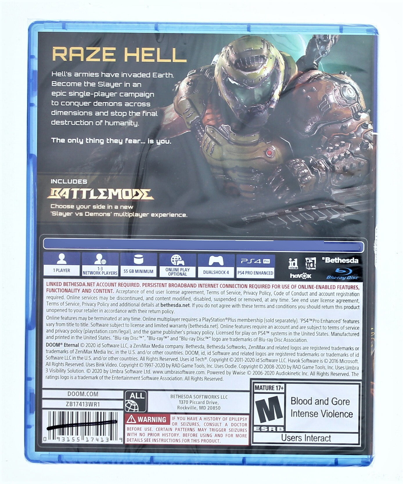 家庭用ゲームソフト PlayStation4 - DOOM Eternal PS4 Amazon.com: DOOM Eternal: Standard Edition - PlayStation 4
