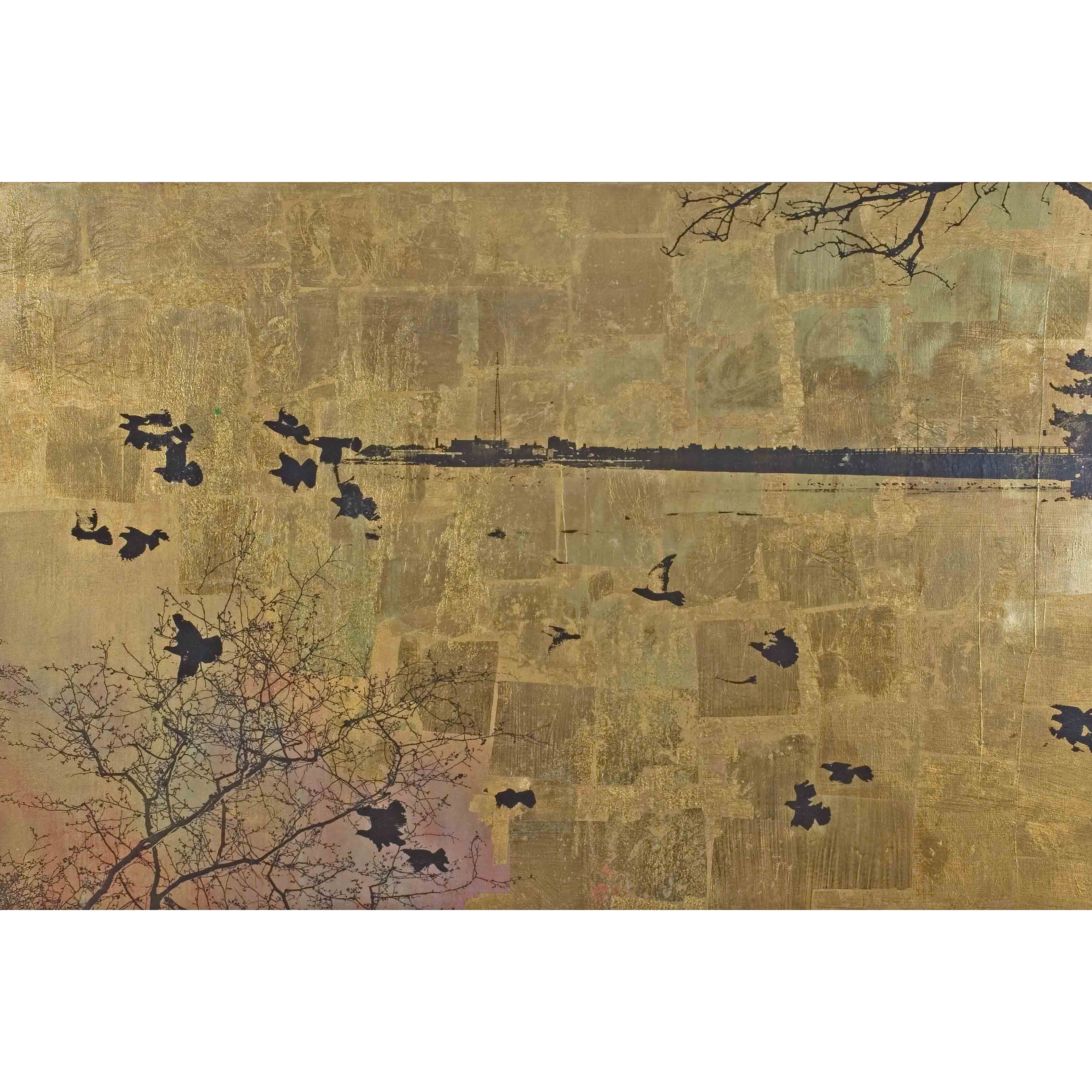 Marmont Hill "Humming Bird" by Tracy Silva Barbosa Painting Print on Canvas