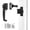 Black, variant on Storm and Screen Door Push Button Latch Set, Heavy Duty Zinc Alloy Handle, Fits 5/8" to 1-1/4" Thick, Black Finish with Mounting Hardware