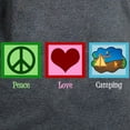thumbnail image 3 of CafePress - Peace Love Camping Women's Dark T Shirt - Women's Traditional Fit Dark T-Shirt, 3 of 4