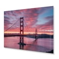 thumbnail image 2 of Designart "San Francisco Golden Gate Bridge Iconic Landmark" California Metal Art Living Room, 2 of 5