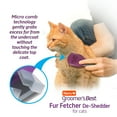 thumbnail image 5 of Hartz Groomer's Best Fur Fetcher De-Shedder Grooming Tool for Cats with Ergonomic Handle, 5 of 7