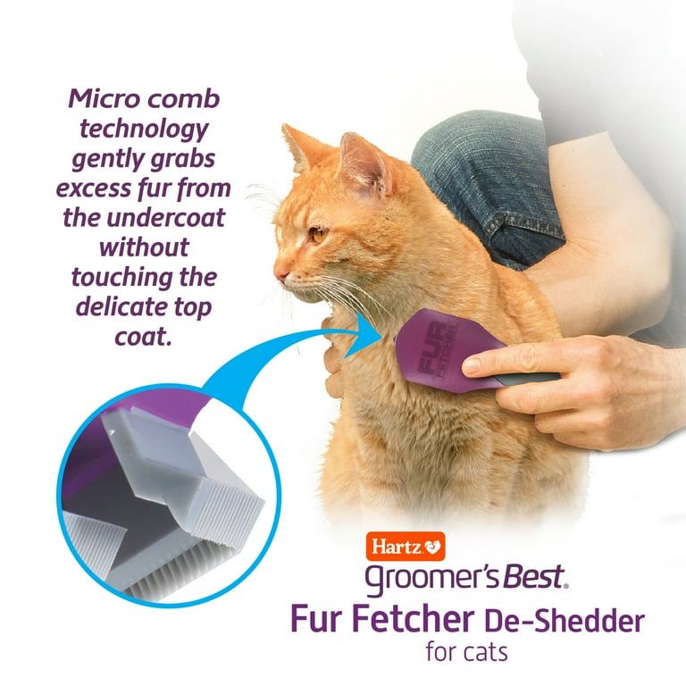 Free Shipping! Groomer's Best Fur Fetcher De-Shedder for Cats with